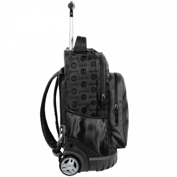 Iron Man Plecak na Kółkach Duży Beuniq Czarny Chłopięcy [AV23SS-1231]