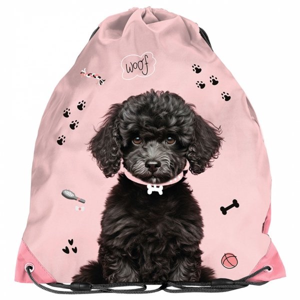 PLECAK SZKOLNY Z PIESKIEM DLA DZIEWCZYNY DO 1 KLASY KOMPLET 5w1 PIESEK DOG