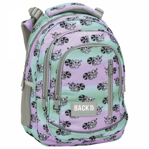 Lemury Backup Plecak Szkolny Zestaw 3w1 Dziewczęcy [PLB5R03]