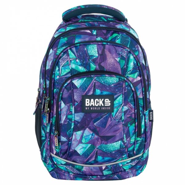 PLECAK BACKUP SZKOLNY MŁODZIEŻOWY DLA DZIEWCZYNY 4 kom. CRYSTAL ZESTAW 3w1