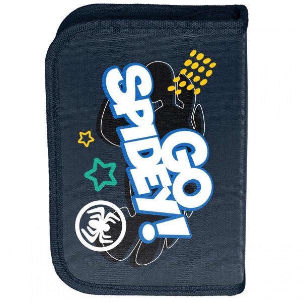 Piórnik SpiderMan Szkolny dla Chłopaków Otwierany Paso [SP22CD-P001BW]