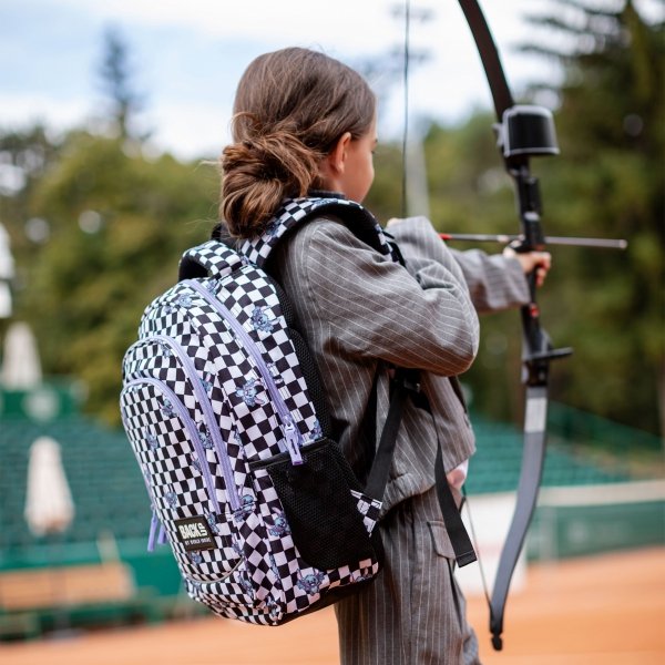 PLECAK BACKUP SZKOLNY MŁODZIEŻOWY 3 kom. SZACHOWNICA FUZZ KOMPLET 5w1