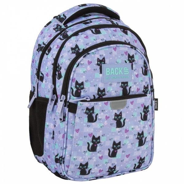 KOTY PLECAK BACKUP SZKOLNY MŁODZIEŻOWY DLA DZIEWCZYNY Z KOTKAMI MAGIC CATS