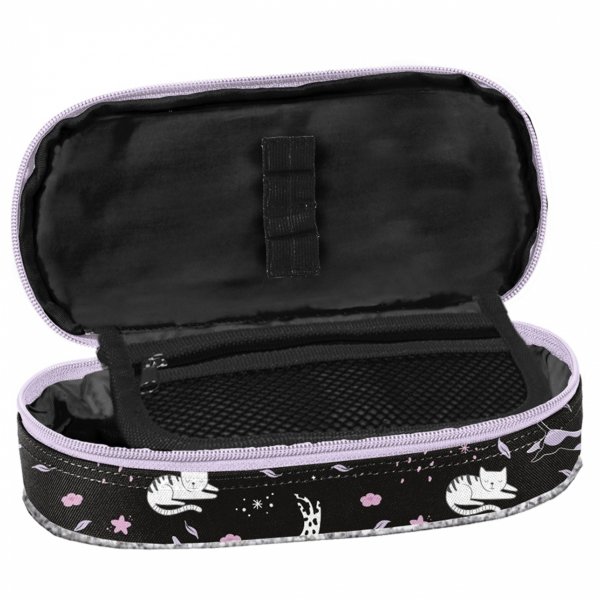 KOMPLET 5w1 TORNISTER KOT DLA DZIEWCZYNY SZKOLNY Z KOTKIEM DO 1 KLASY KOTEK