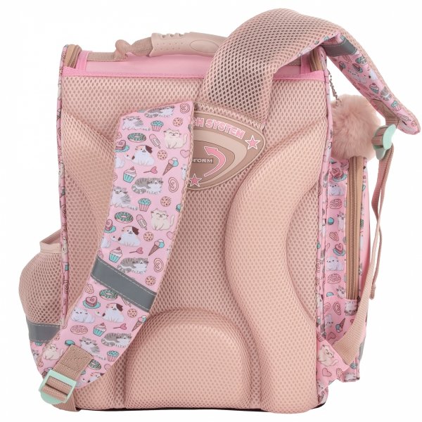 TORNISTER SZKOLNY KOTEK DERFORM RÓŻOWY DLA DZIEWCZYNEK Z KOTKAMI CATS