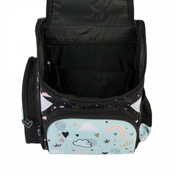 TORNISTER SZKOLNY MIŚ PANDA DZIEWCZĘCY DO PODSTAWÓWKI MIĘTOWY KOMPLET 5el