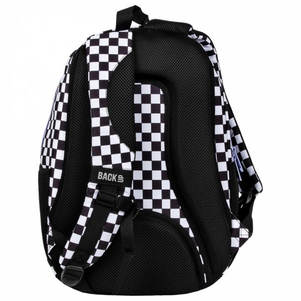 SZACHOWNICA PLECAK ZESTAW 4 el. MŁODZIEŻOWY BACKUP SZKOLNY FIOLET KRATKA