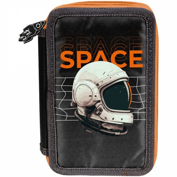 NASA Piórnik 3 komorowy z Wyposażeniem Szkolny dla CHŁOPAKA PASO