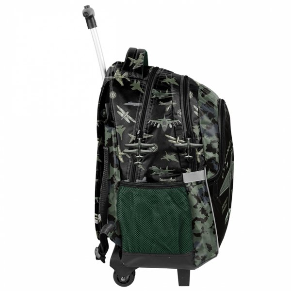 PLECAK NA KÓŁKACH SAMOLOTY DO SZKOŁY PODSTAWOWEJ Z RĄCZKĄ CHŁOPIĘCY PASO