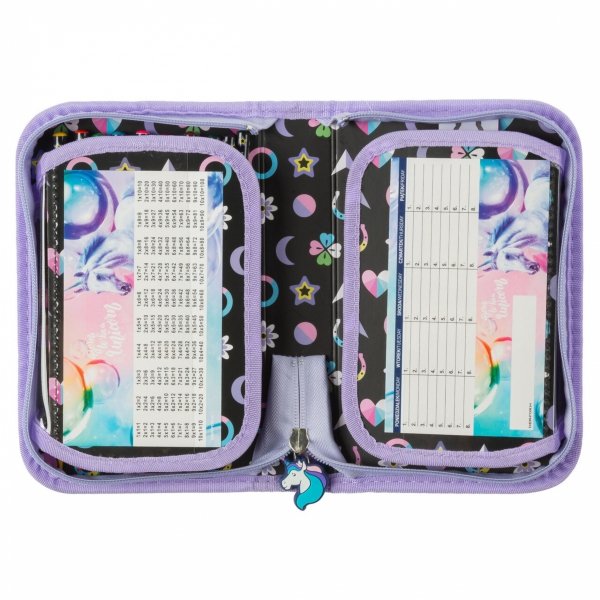 JEDNOROŻEC PIÓRNIK SZKOLNY DO PODSTAWÓWKI DLA DZIEWCZYNEK Z WYPOSAŻENIEM