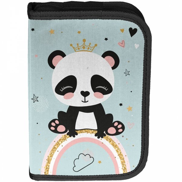 TORNISTER SZKOLNY MIŚ PANDA DZIEWCZĘCY DO PODSTAWÓWKI MIĘTOWY KOMPLET 3w1