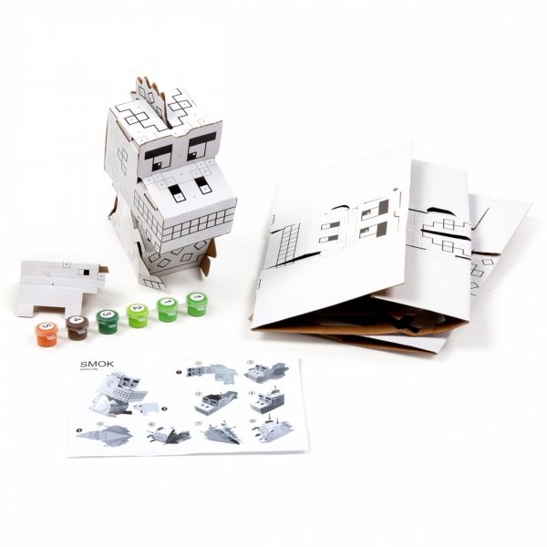 Smok Figurka 3D Malowanie po Numerach Kidea komplet Dinozaur [F3DMNGSKA]