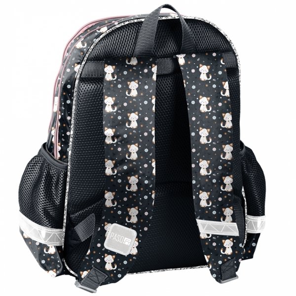 KOTEK PLECAK SZKOLNY KOMPLET 3 el DZIEWCZĘCY DO PODSTAWÓWKI KOTKI CATS PASO