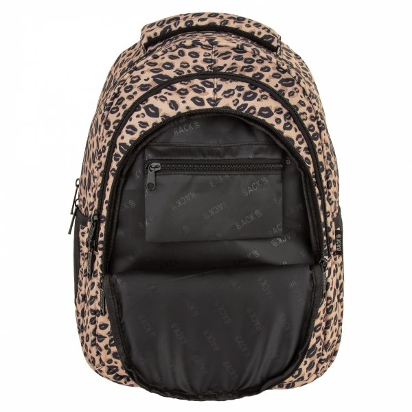 BACKUP MŁODZIEŻOWY SZKOLNY PLECAK PANTERKA KOMPLET 5el USTA DLA DZIEWCZYNY