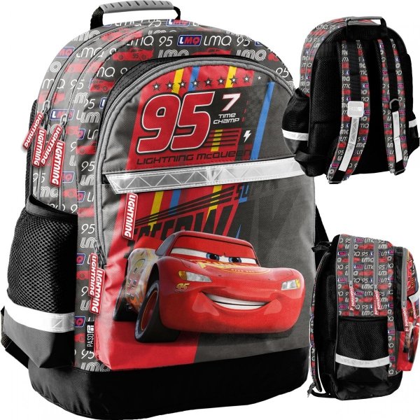 Auta Cars Zygzak McQueen Chłopięcy Plecak Szkolny [DC22HH-116]
