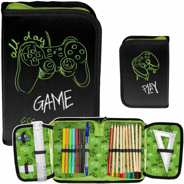 PIÓRNIK Z WYPOSAŻENIEM GAMEPAD DO PODSTAWÓWKI DLA CHŁOPAKA GAMING SZKOLNY