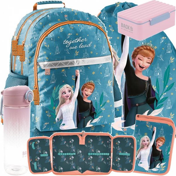 KRAINA LODU FROZEN PLECAK SZKOLNY ZESTAW 5w1  DZIECIĘCY DO KLAS 1-4