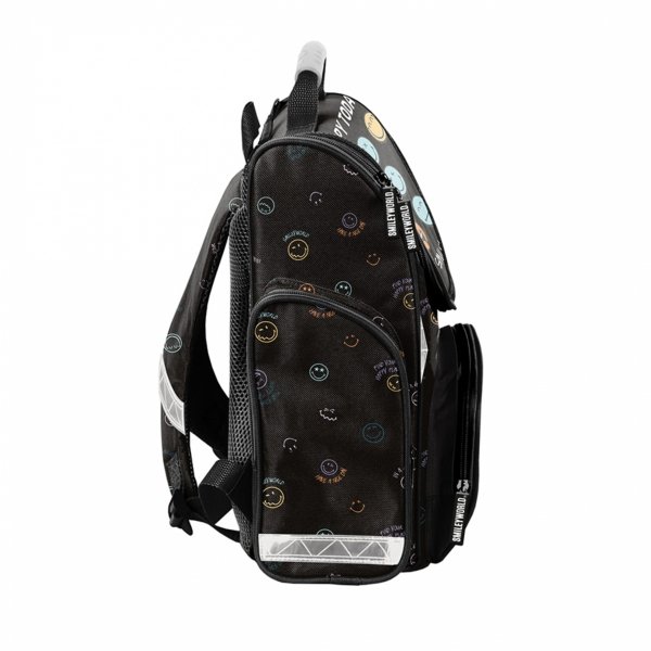 SMILEY TORNISTER SZKOLNY DO KLAS 1-4 DO PODSTAWÓWKI BUŹKI EMOTIKONY EMOTKI