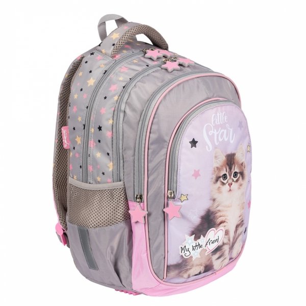 Szkolny Plecak Majewski z Kotkiem Kotem dla Dziewczynek [BPL58]