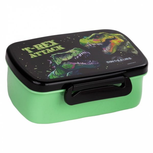 PLECAK DINOZAURY SZKOLNY DO 1 KLASY KOMPLET 5w1 TORNISTER TYRANOZAUR T-REX