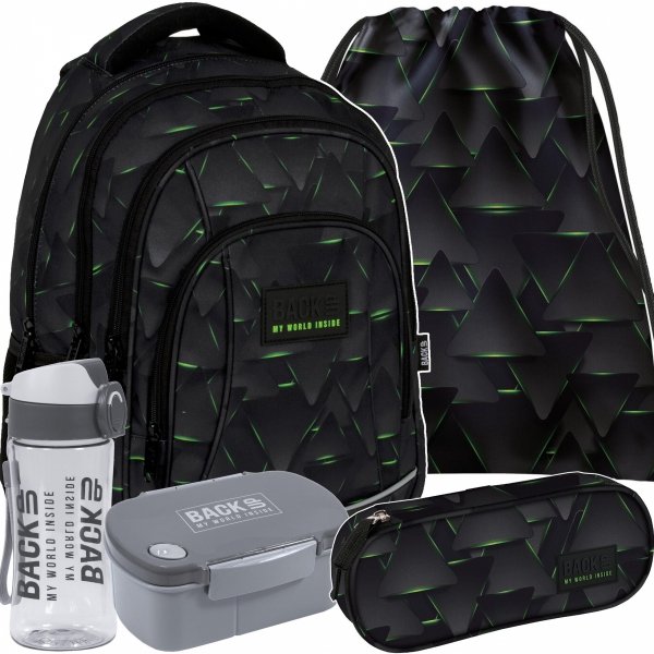 CHŁOPIĘCY BACKUP PLECAK SZKOLNY MŁODZIEŻOWY KOMPELT 5w1 CYBER DERFORM