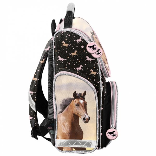 KOŃ TORNISTER SZKOLNY ZESTAW 5w1 W KONIE DO 1 KLASY PODSTAWÓWKI z KONIEM