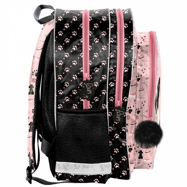 PLECAK SZKOLNY Z PIESKIEM DLA DZIEWCZYNY DO 1 KLASY PODSTAWÓWKI PIESEK DOG