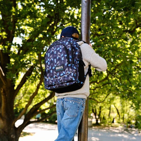 BACKUP RIDDLE PLECAK SZKOLNY ZESTAW 3w1 ABSTRAKCJA 3D DLA CHŁOPAKA 