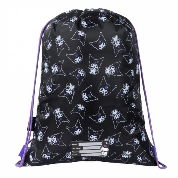 KUROMI BLACK PLECAK KOMPLET 5w1 MAJEWSKI DLA DZIEWCZYNY 4-komorowy