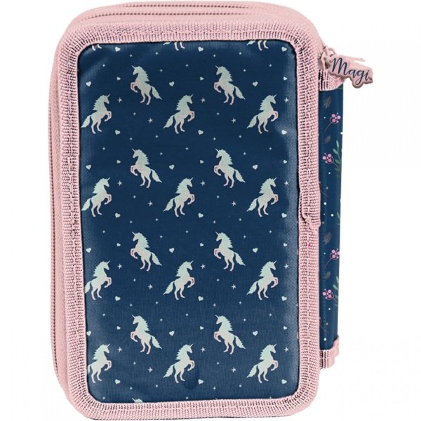 Jednorożec Piornik z Wyposażeniem 3 komorowy Szkolny [PP23JN-023]