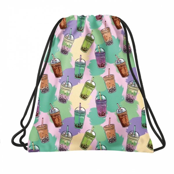 BACKUP PLECAK SZKOLNY MŁODZIEŻOWY BUBBLE TEA ZESTAW 5w1 DLA DZIEWCZYNY