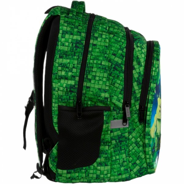 PIKSELE MINECRAFT PLECAK 3 WZORY BACKUP SZKOLNY MŁODZIEŻOWY KOMPLET 3 elem.