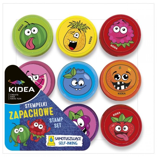 Zapachowe Stempelki Ozdobne Dla Dzieci Owocowe Kidea [SZA9KA]