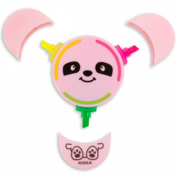 ZAKREŚLACZE Z FIGURKĄ 3w1 NEONOWE KIDEA FLAMASTRY