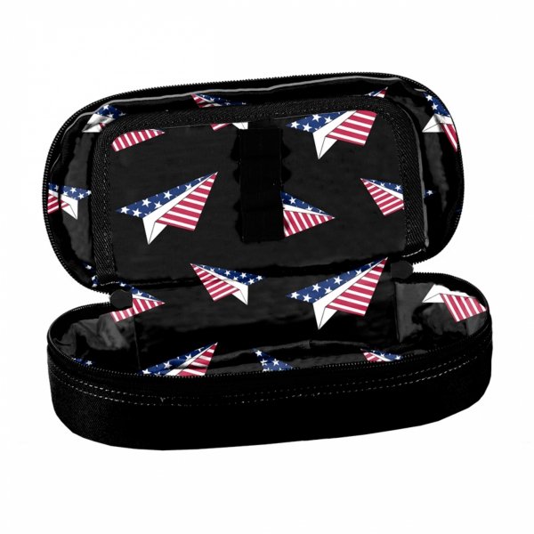 NASA PIÓRNIK BEUNIQ CZARNY ETUI SZKOLNY USZTYWNIANY MŁODZIEŻOWY PASO