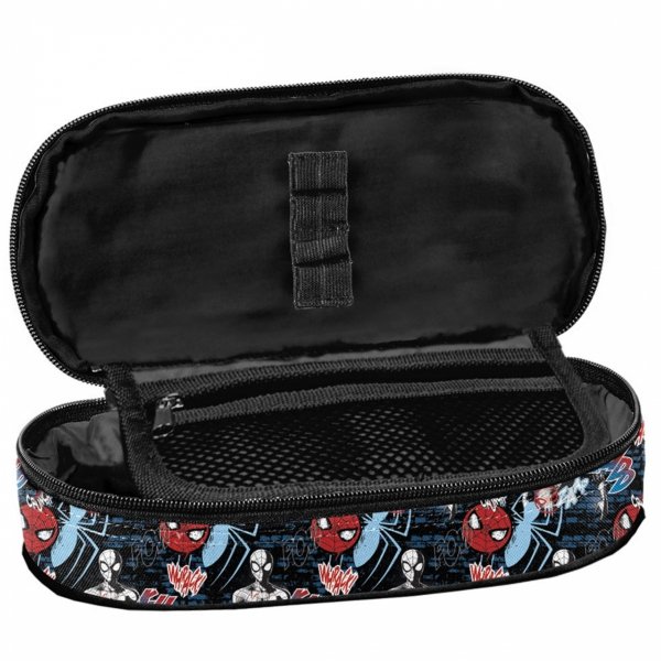 PIÓRNIK SPIDER-MAN CHŁOPIĘCY SZKOLNY OWALNY Z KLAPKĄ DO PODSTAWÓWKI