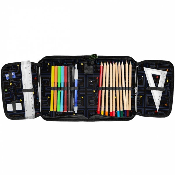 PAC-MAN PLECAK SZKOLNY DO PODSTAWÓWKI DO 1 KLASY GAMER GAMING ZESTAW 5 ele