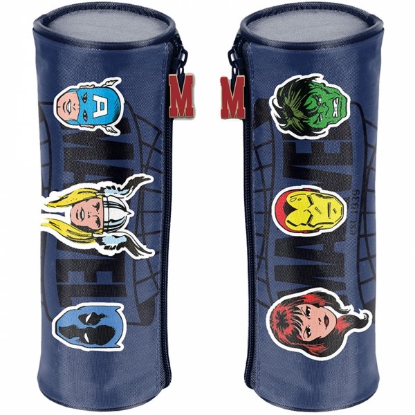 Marvel Comics Piórnik Tuba Okrągły Szkolny Paso Avengers dla Uczniów Podstawówki