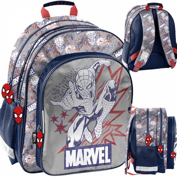 SPIDER-MAN Plecak Szkolny do klas 1-3 Podstawówki MARVEL Paso dla Chłopaka