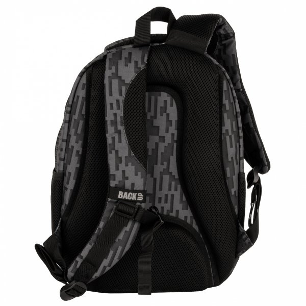 ZESTAW 3ele PLECAK MŁODZIEŻOWY BACKUP SZKOLNY DERFORM 4 komorowy CZARNY