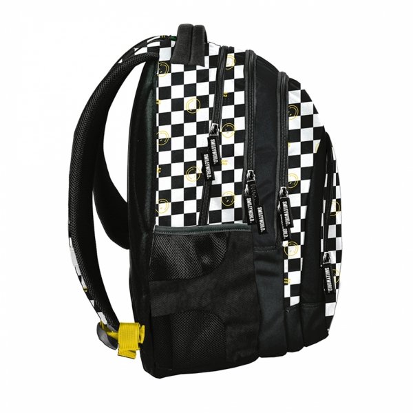 SMILEY SZACHOWNICA DUŻY PLECAK BeUniq MŁODZIEŻOWY SZKOLNY KOMPLET 5 elem.