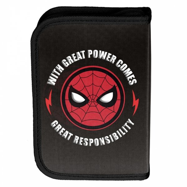 SPIDERMAN PIÓRNIK Z WYPOSAŻENIEM SZKOLNY DLA CHŁOPAKÓW MARVEL PASO