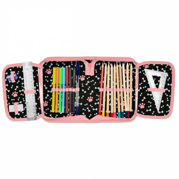 PLECAK PIESEK SZKOLNY POJEMNY DO 1-3 KLASY KOMPLET 3el DLA DZIEWCZYNKI PIES