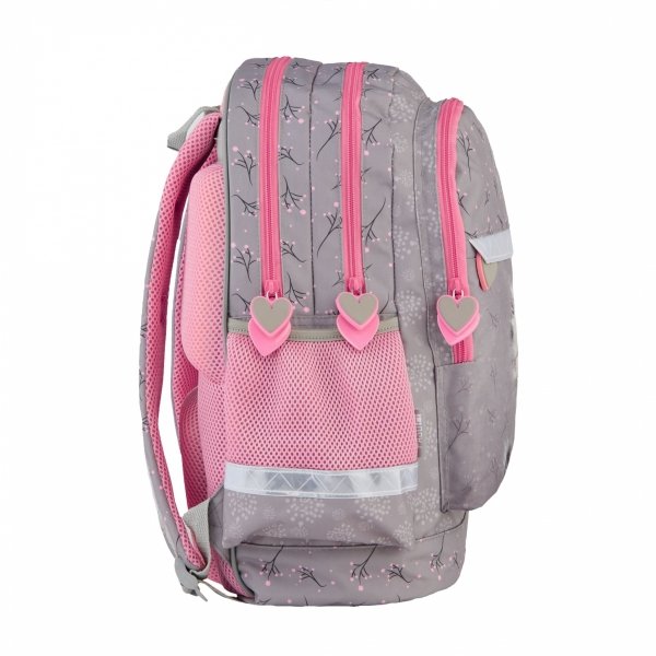 PLECAK KOTY SZKOLNY DLA DZIEWCZYNEK ZESTAW 5 ele DO PODSTAWÓWKI Z KOTKIEM