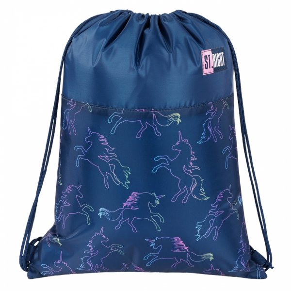 JEDNOROŻEC PLECAK ST.RIGHT UNICORN SZKOLNY MŁODZIEŻOWY DZIEWCZĘCY KOMPLET