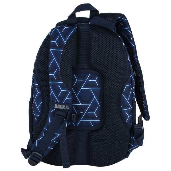 PLECAK BACKUP SZKOLNY MŁODZIEŻOWY DLA CHŁOPAKA NIEBIESKI ION KOMPLET 5ele