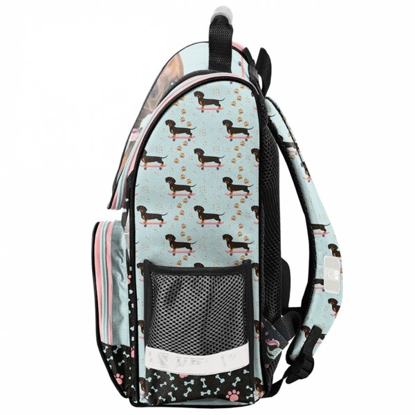 TORNISTER SZKOLNY Z PIESKIEM JAMNK DO 1 KLASY PIES DO PODSTAWÓWKI PASO