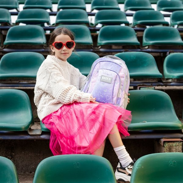 BACKUP PLECAK SZKOLNY MŁODZIEŻOWY DZIEWCZĘCY TWINKLE KOMPLET 5w1 SERCA