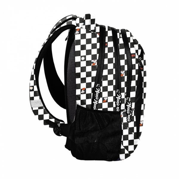 SZACHOWNICA PLECAK MŁODZIEŻOWY SZKOLNY CZARNY BeUniq 4 KOMOROWY ZESTAW 3w1