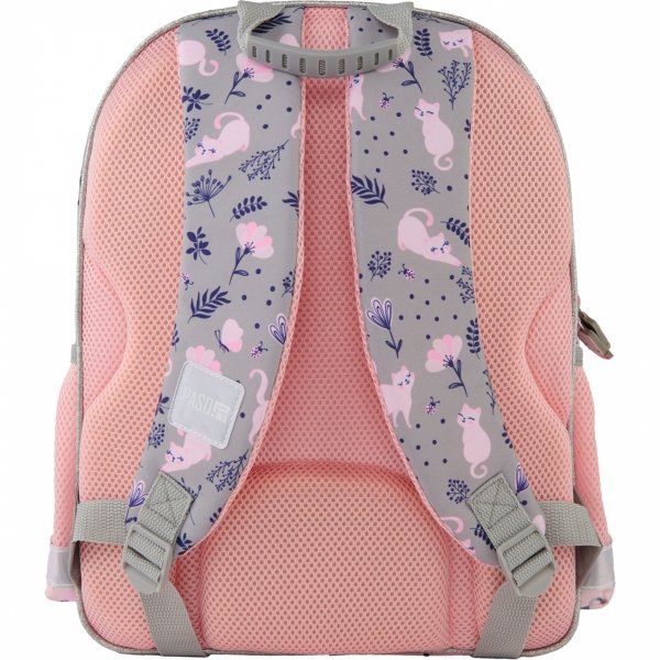 Kotek Plecak Szkolny do klas 1-3 Podstawówki Paso z Kotkiem dla Dziewczynek